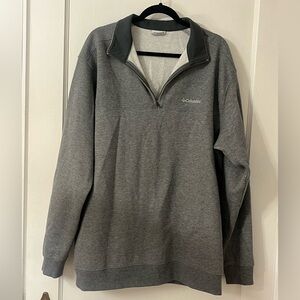 Columbia Men's Charcoal Zip-Up Sweater